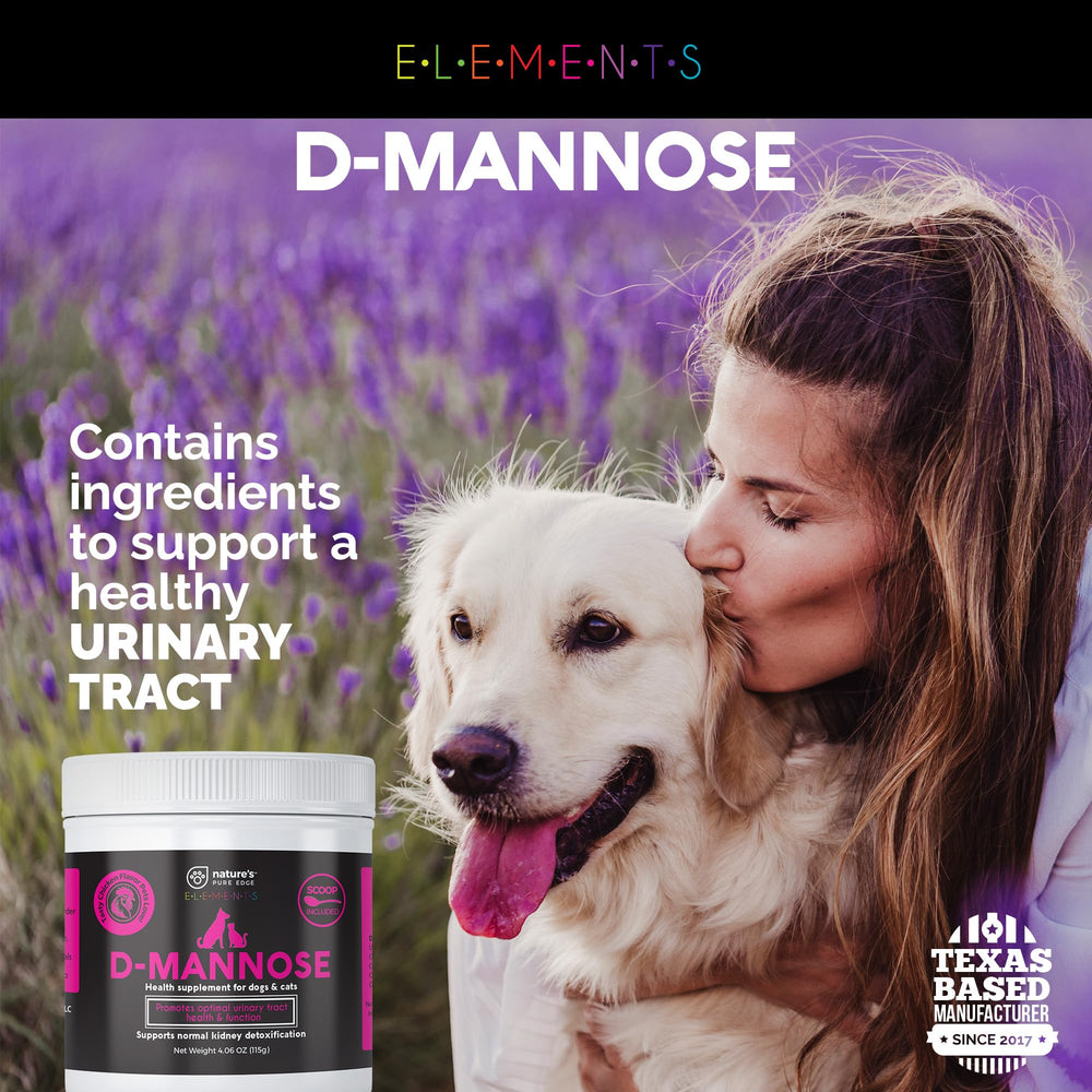 Nature's Pure Edge D-Mannose au poulet, idéal à mélanger dans l'eau.