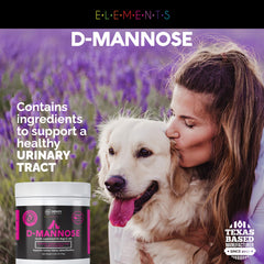 Nature's Pure Edge D-Mannose au poulet, idéal à mélanger dans l'eau.
