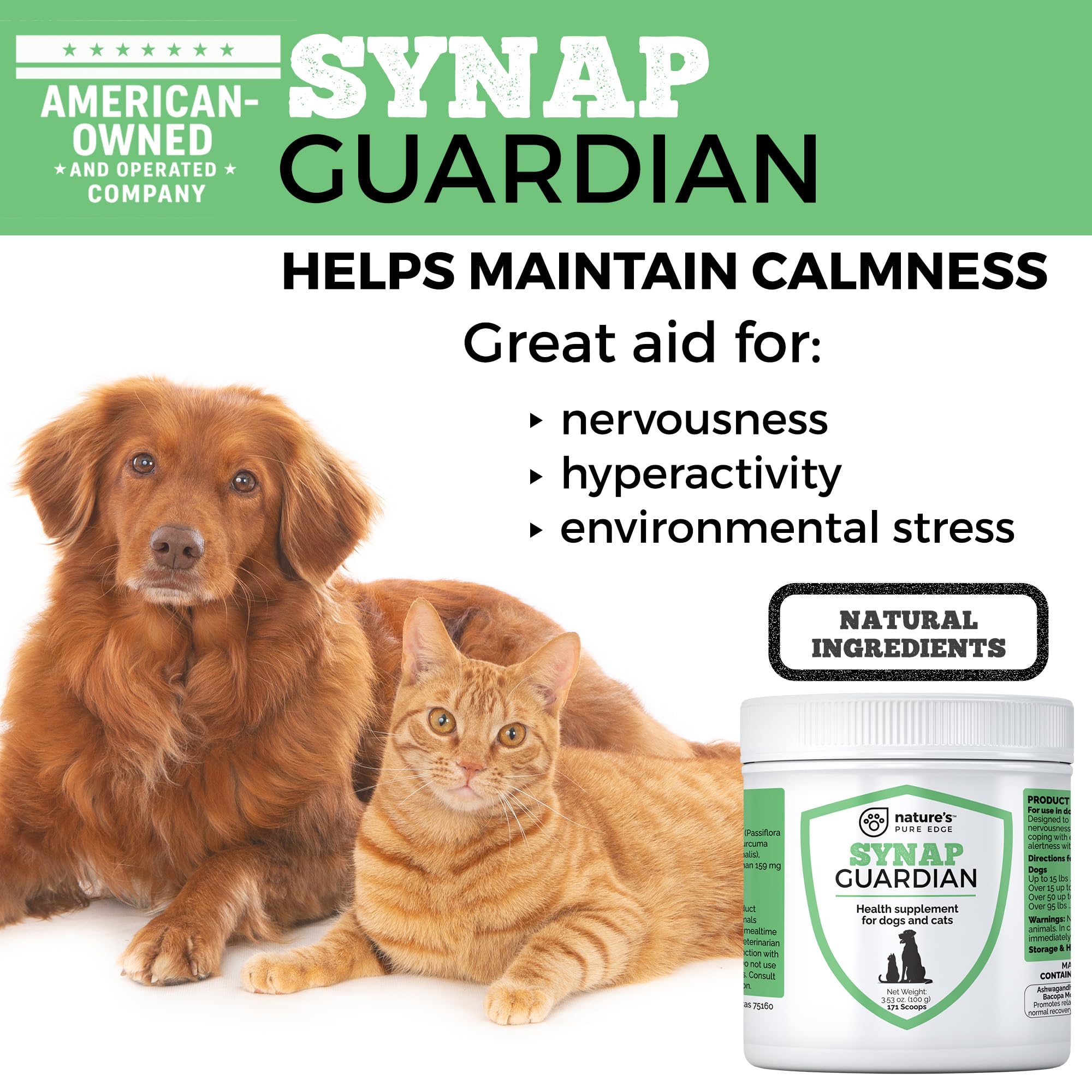 Doseur du Synap Guardian montrant la posologie pour animaux.