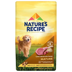 Nature's Recipe agneau-riz-brun senior sac 4lb : soutien potentiel articulation