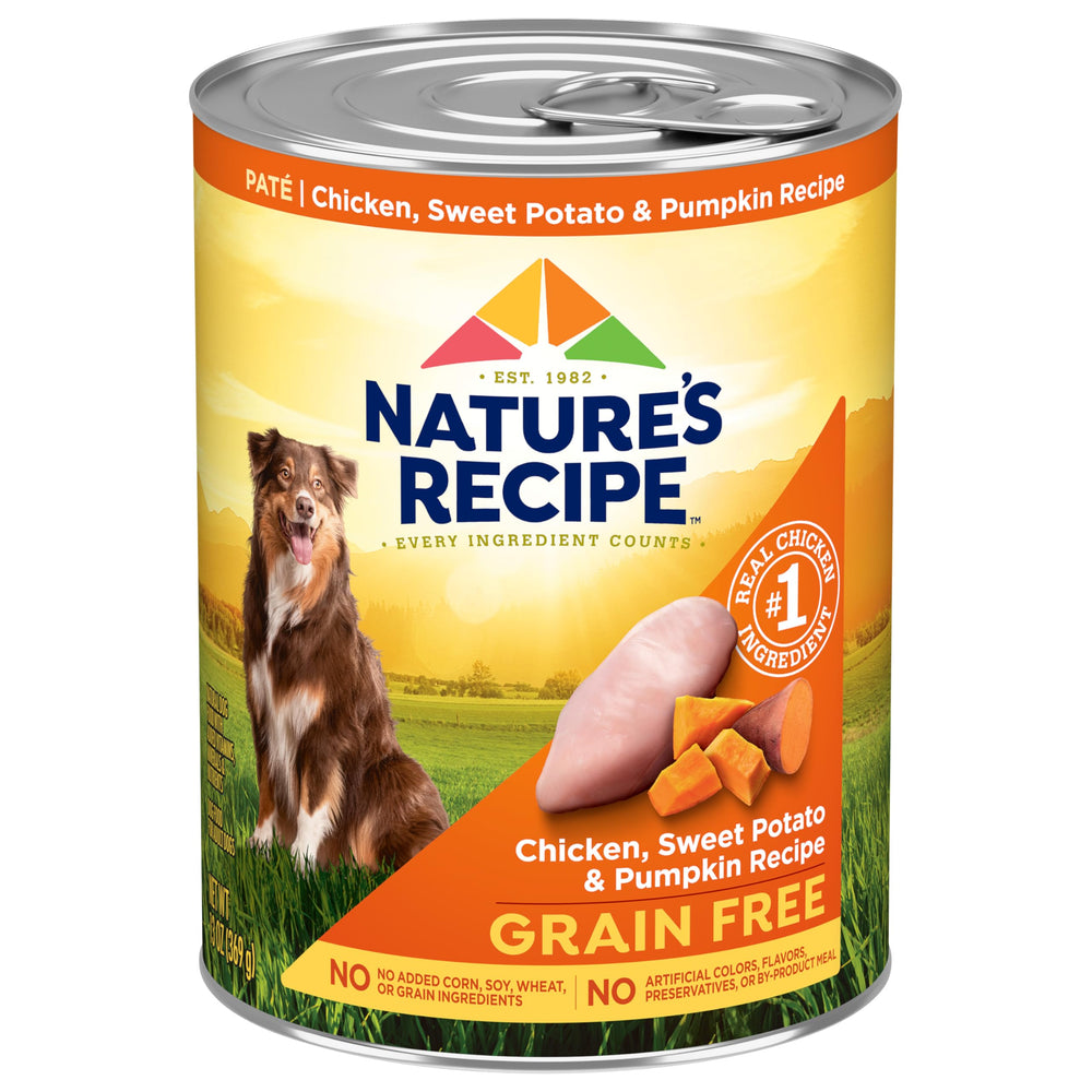 Nature’s Recipe – poulet comme ingrédient principal, boîtes 13 oz, repas nourrissant.
