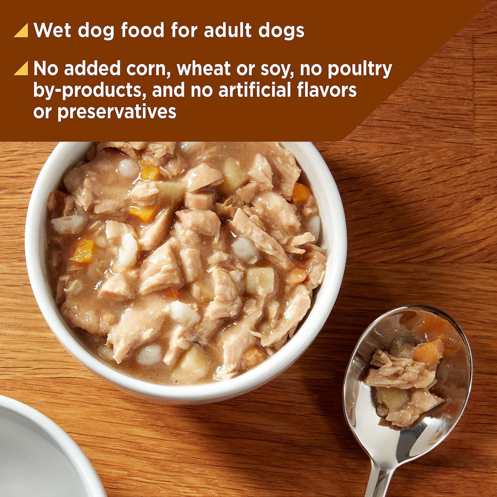 Nature's Recipe: alimentation humide pour chien adulte, bol appétissant.