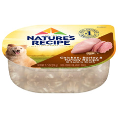 Nature's Recipe: morceaux réels de poulet et dinde pour chien adulte.