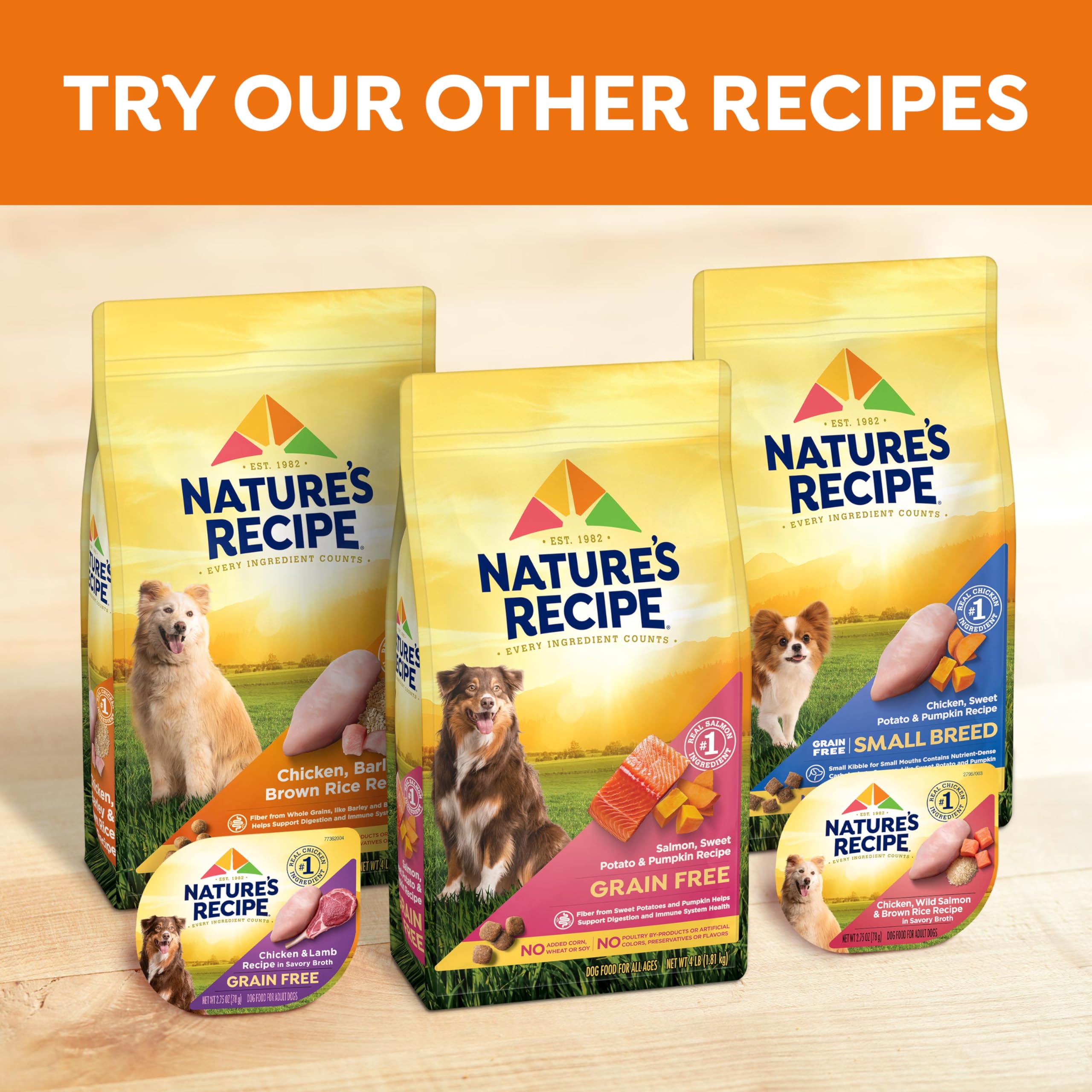 Nature’s Recipe sans arômes artificiels et sans additifs indésirables.