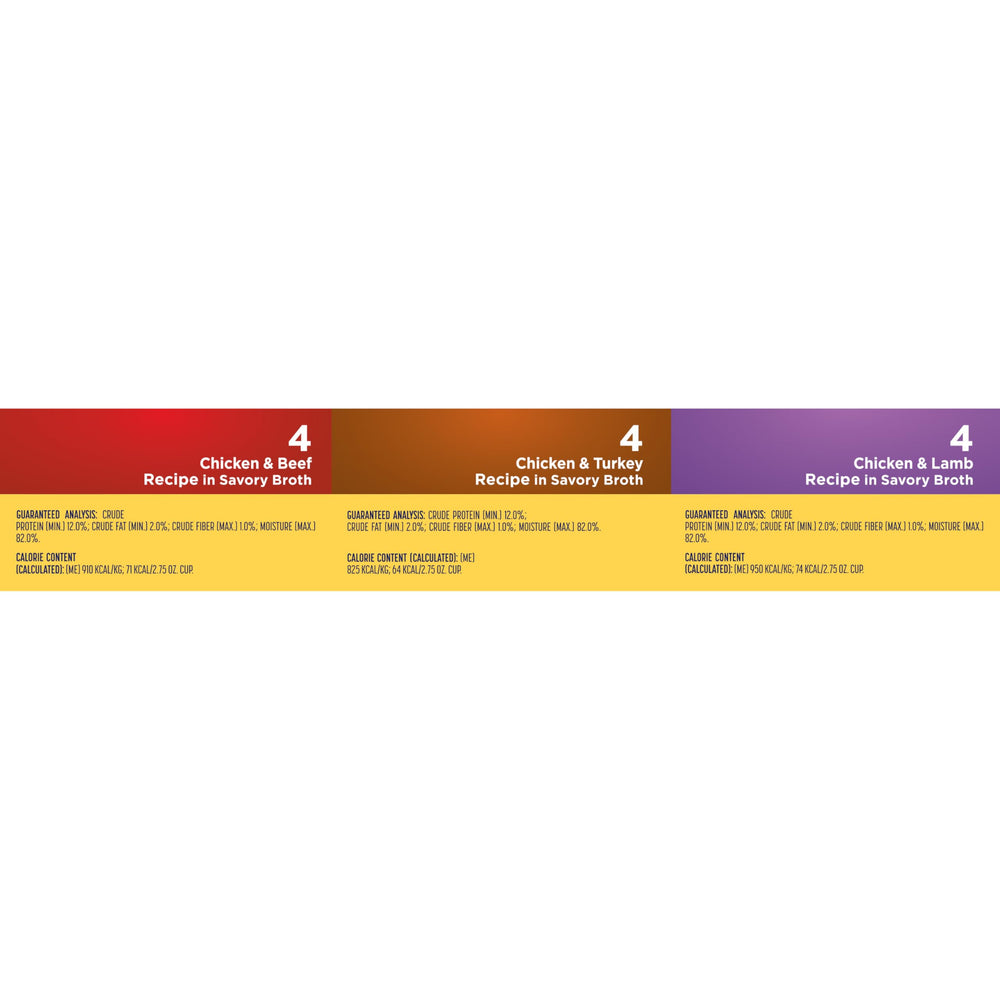 Nature’s Recipe: trois saveurs sans cereales, repas humide en portions pratiques