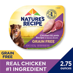 Nature's Recipe sans céréales – Bouillon doré et appétissant pour chien adulte.
