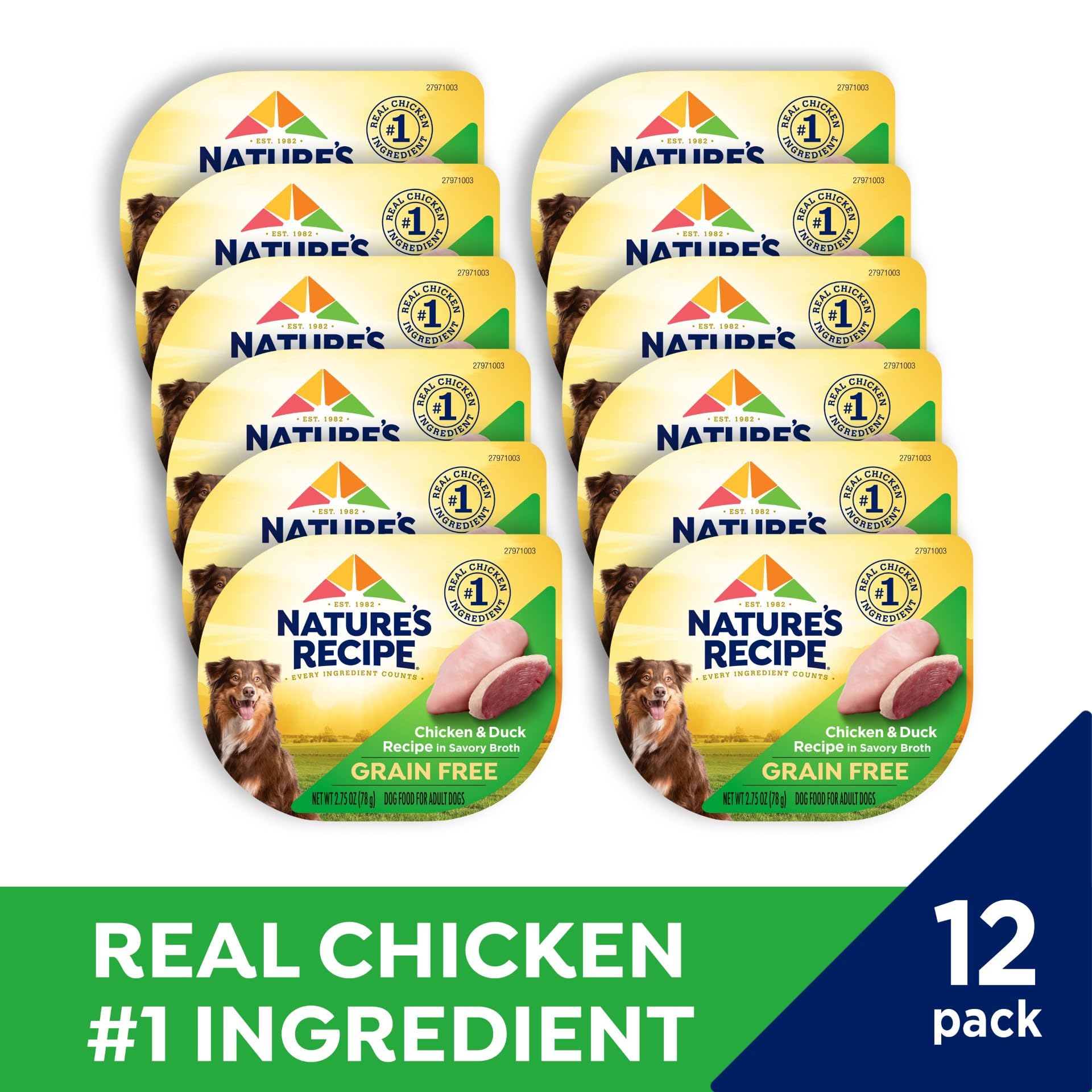 Nature's Recipe sans céréales sans maïs sans soja, option pour chien sensible