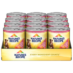 Nature's Recipe saumon patate douce citrouille: image boîte 13 oz, protéine de qualité