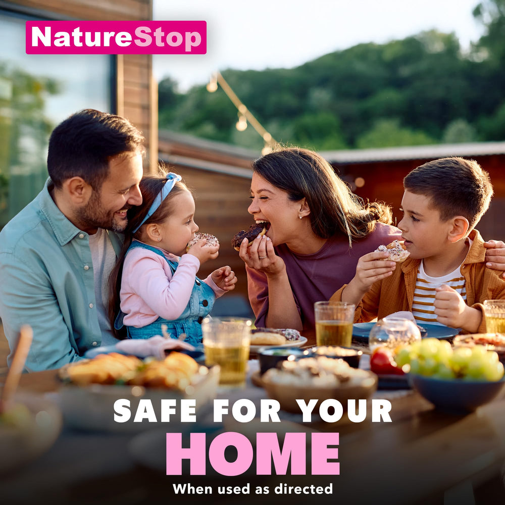 NatureStop Repulsif Mouches Jardin Terrasse: idéal pour espaces extérieurs et rassemblements.