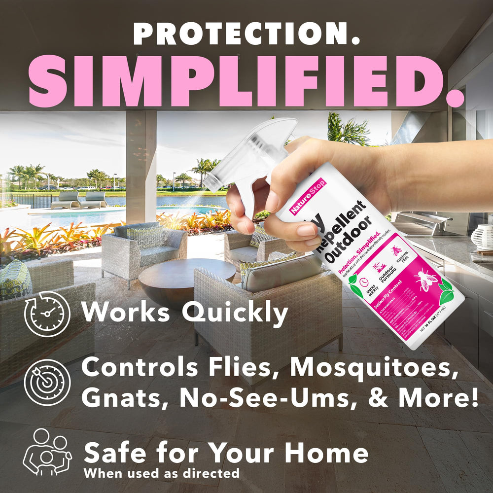 NatureStop Repulsif Mouches Made-in-USA: produit fabriqué aux États-Unis pour qualité.