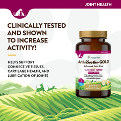NaturVet ArthriSoothe-Gold Niveau 3 ingrédients oméga-3 et bienfaits articulaires.