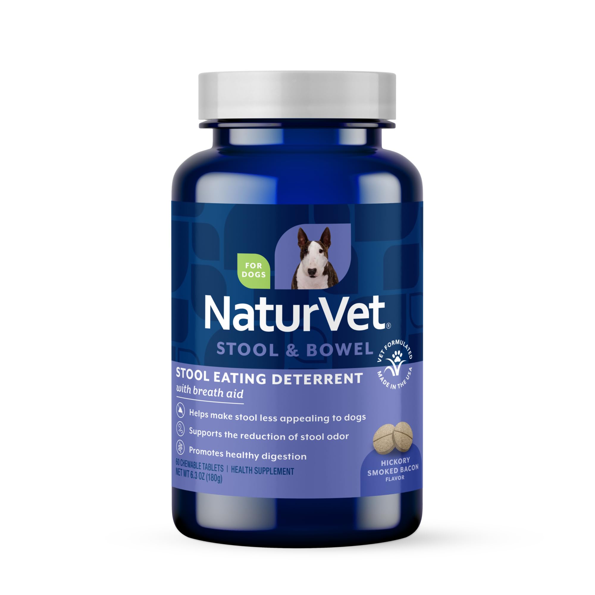 NaturVet dissuade Coprophagie – comprimés pour chiens.