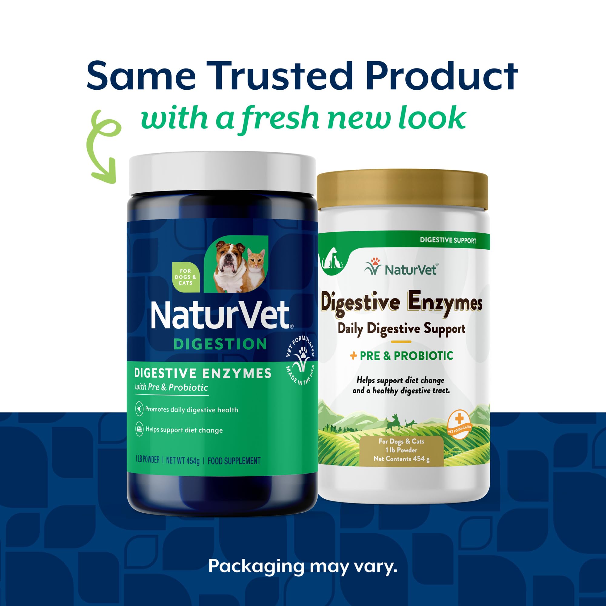 NaturVet Digestive Enzymes – doseur intégré pour dosage précis à mélanger à la nourriture.