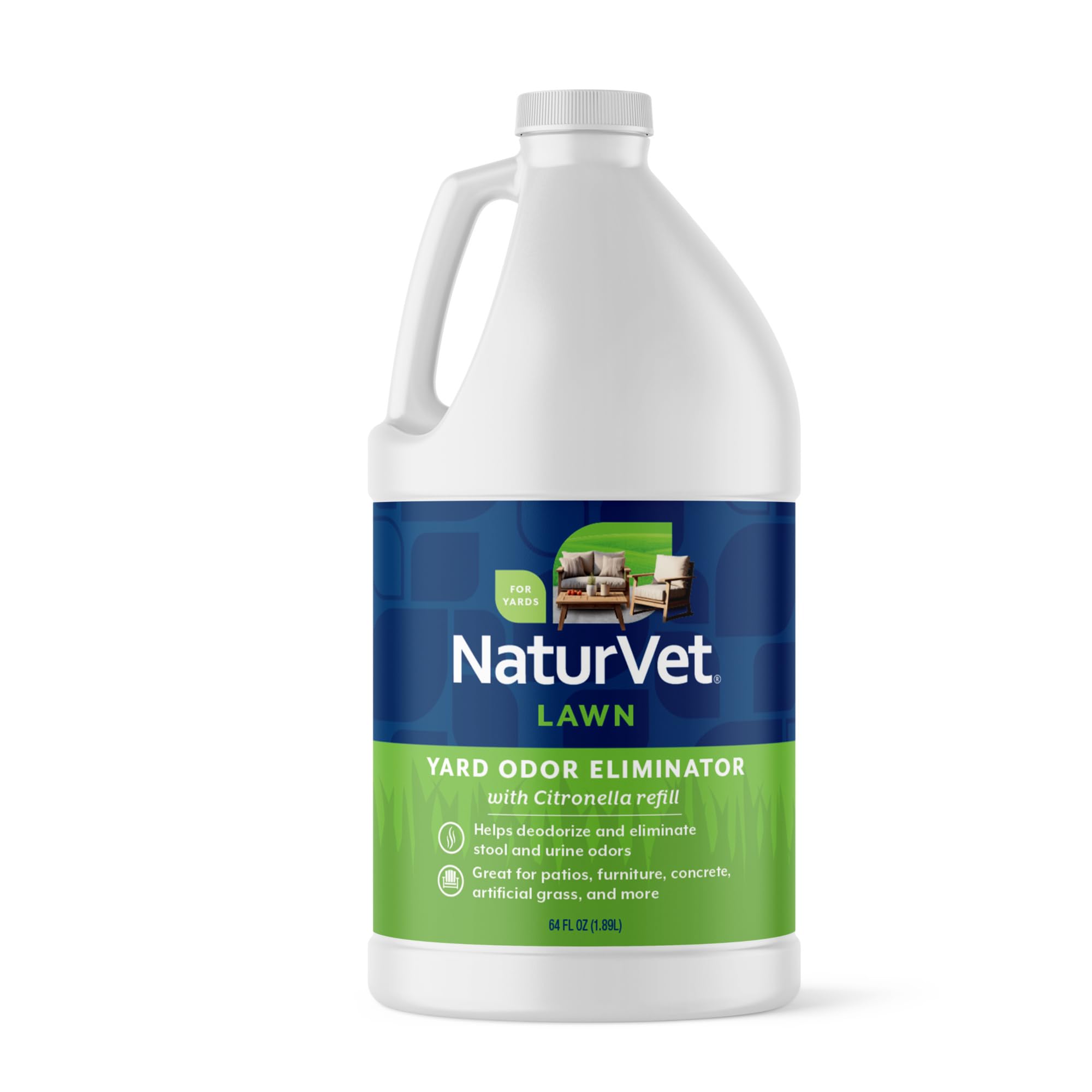 NaturVet Éliminateur d'odeurs extérieur, bouteille prête à l'emploi, pour espace plus frais.