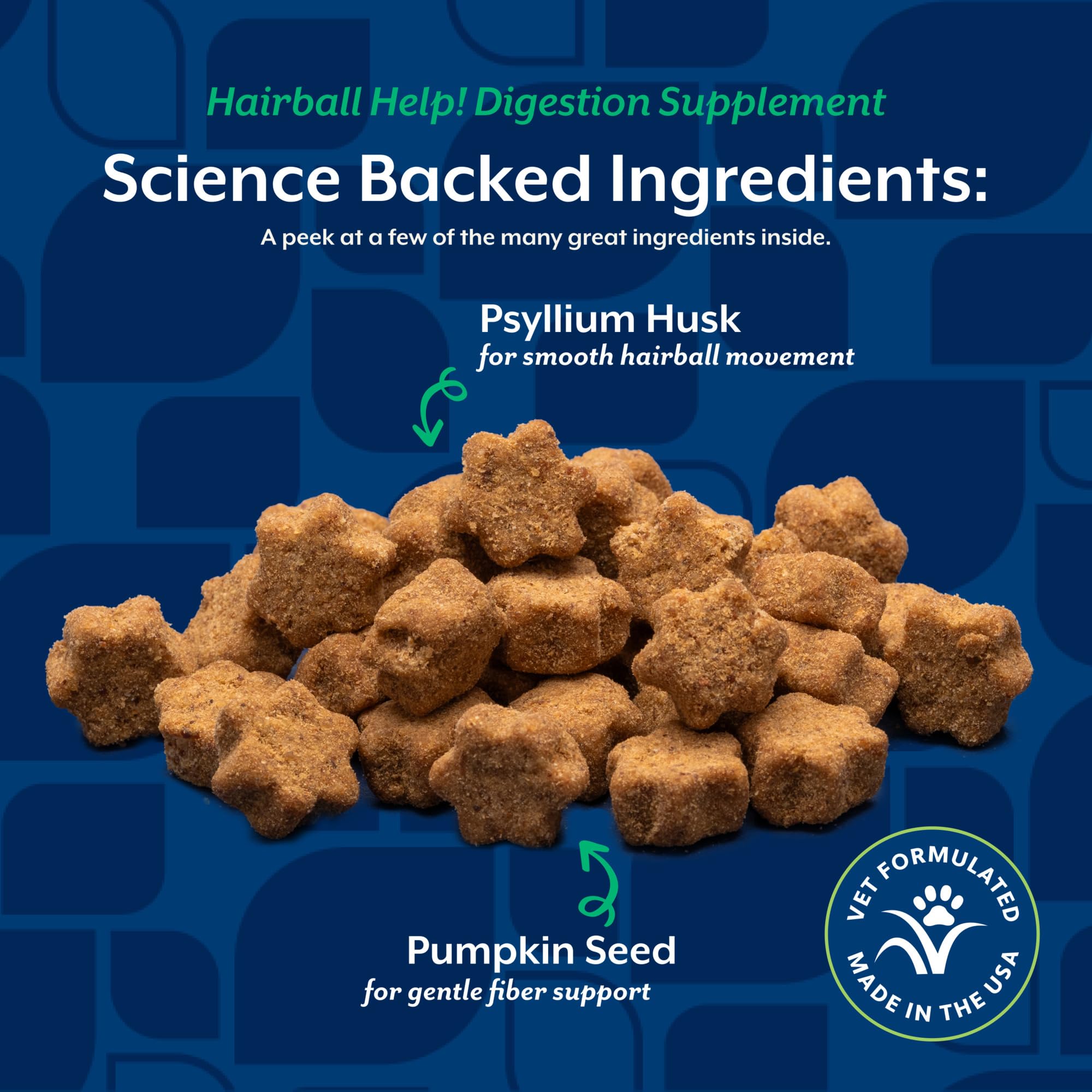 Produit NaturVet fabriqué aux États‑Unis dans une installation conforme CGMP et FDA.