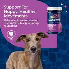 Friandises molles NaturVet pour chiens avec chanvre, goût agréable.