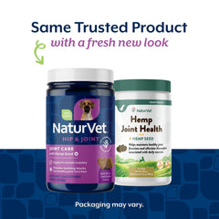 NaturVet friandises molles articulations chien – goût agréable et mobilité potentielle.
