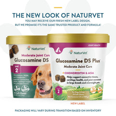 NaturVet Glucosamine DS Plus – friandises-molles, plaisir d'utilisation et mobilité possible.