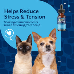 NaturVet gouttes apaisantes – ingrédients naturels apaisants pour chiens et chats.