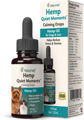 Gouttes NaturVet pour chiens et chats, bouteille de calme.