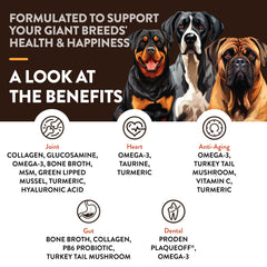 NaturVet Grandes Races - friandises molles attrayantes pour chiens.
