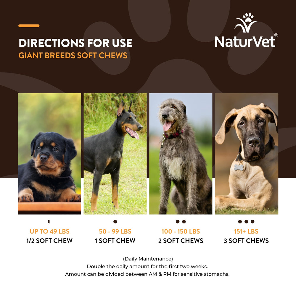 NaturVet Grandes Races - immunité et fonctionnement des organes renforcés.