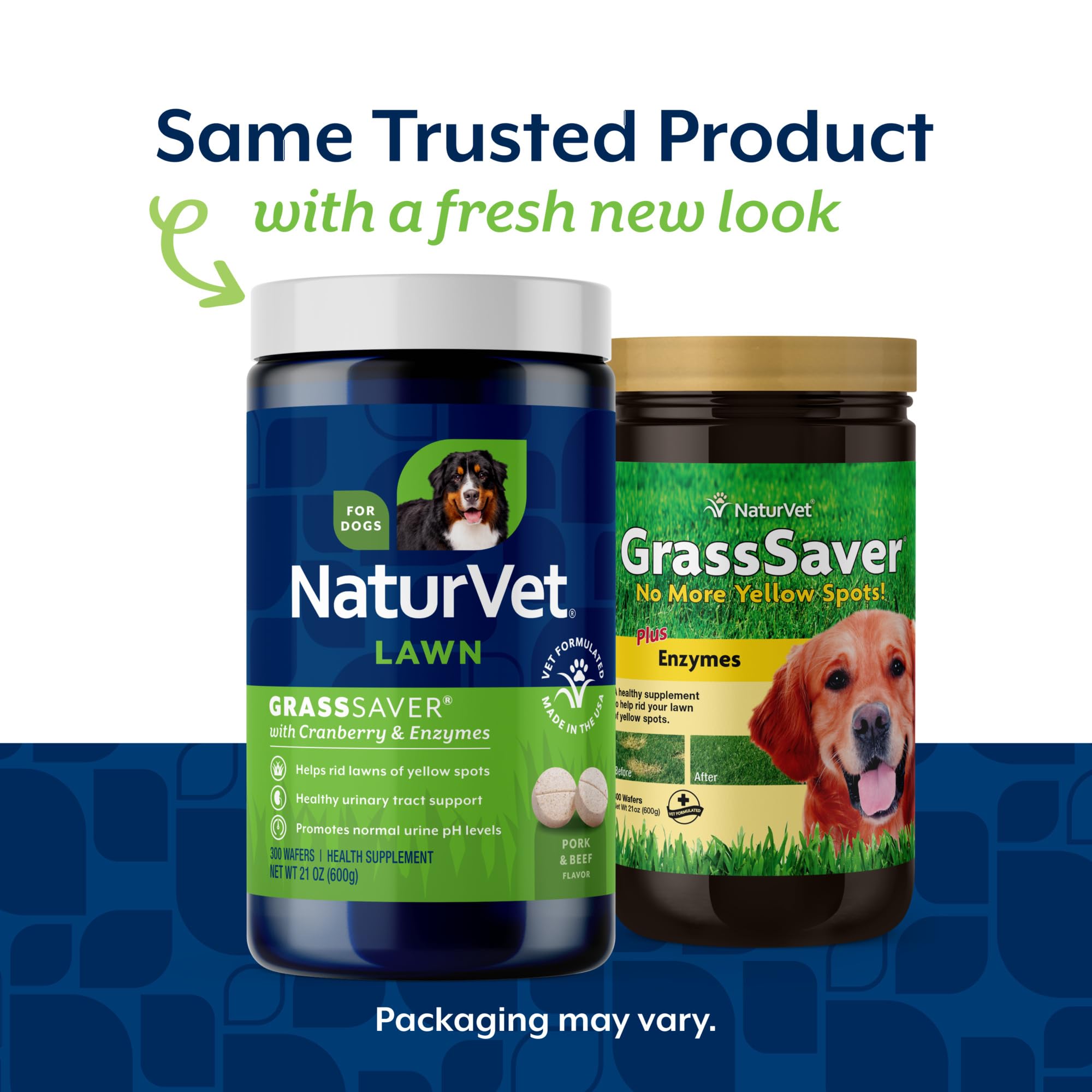 NaturVet GrassSaver Wafers – texture croquante, donne envie au chien lors des repas.
