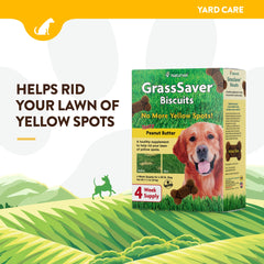 NaturVet GrassSaver pour chien biscuits au cacahuete, entretien du gazon.