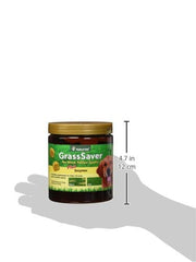 NaturVet GrassSaver – canneberges visibles sur l’emballage.