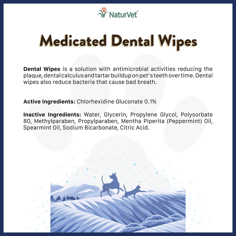 Utilisation des lingettes NaturVet sur les dents et gencives, réduction potentielle de la plaque
