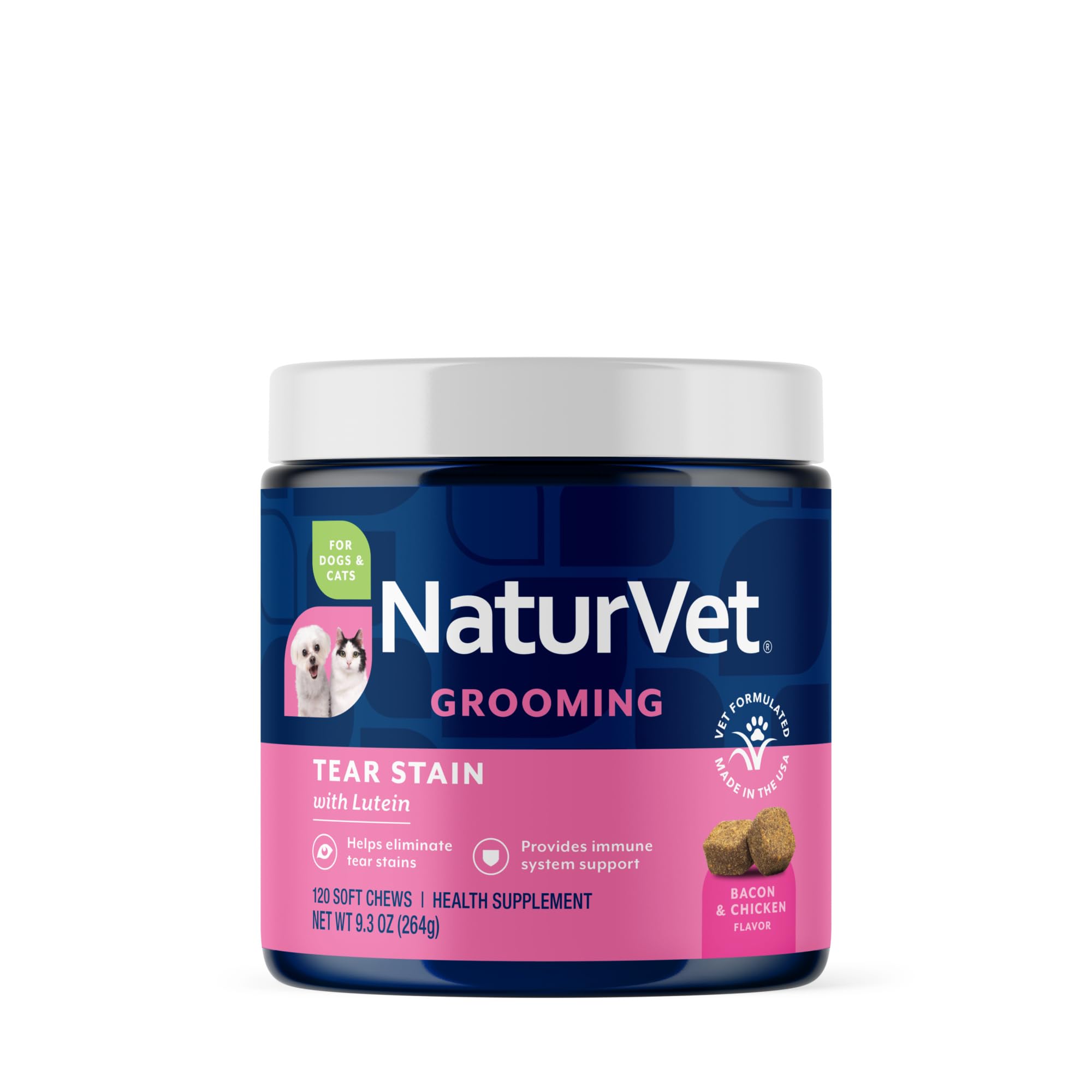 NaturVet Lutein boîte chien, soutien potentiel des taches lacrymales