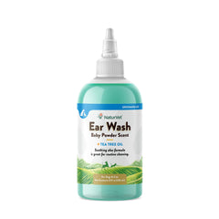 NaturVet nettoyant oreilles - huile arbre a the - bouteille pratique pour l'hygiène.