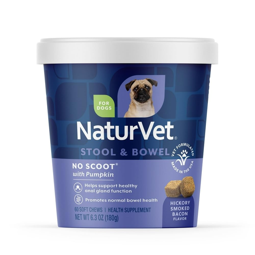 NaturVet No Scoot citrouille: source naturelle de fibres pour régularité