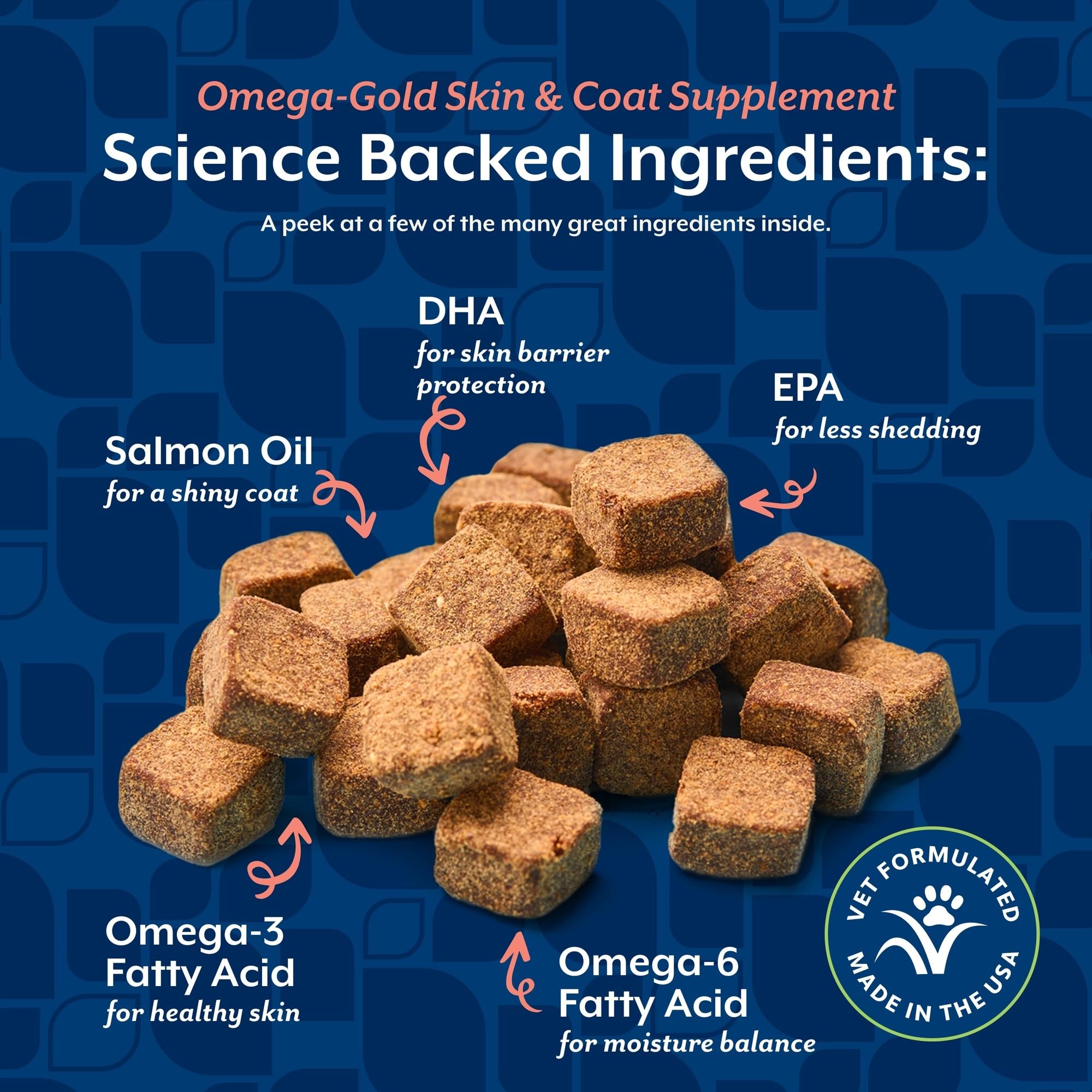 Chiens et chats dès 12 semaines peuvent bénéficier de NaturVet Omega-Gold Plus.