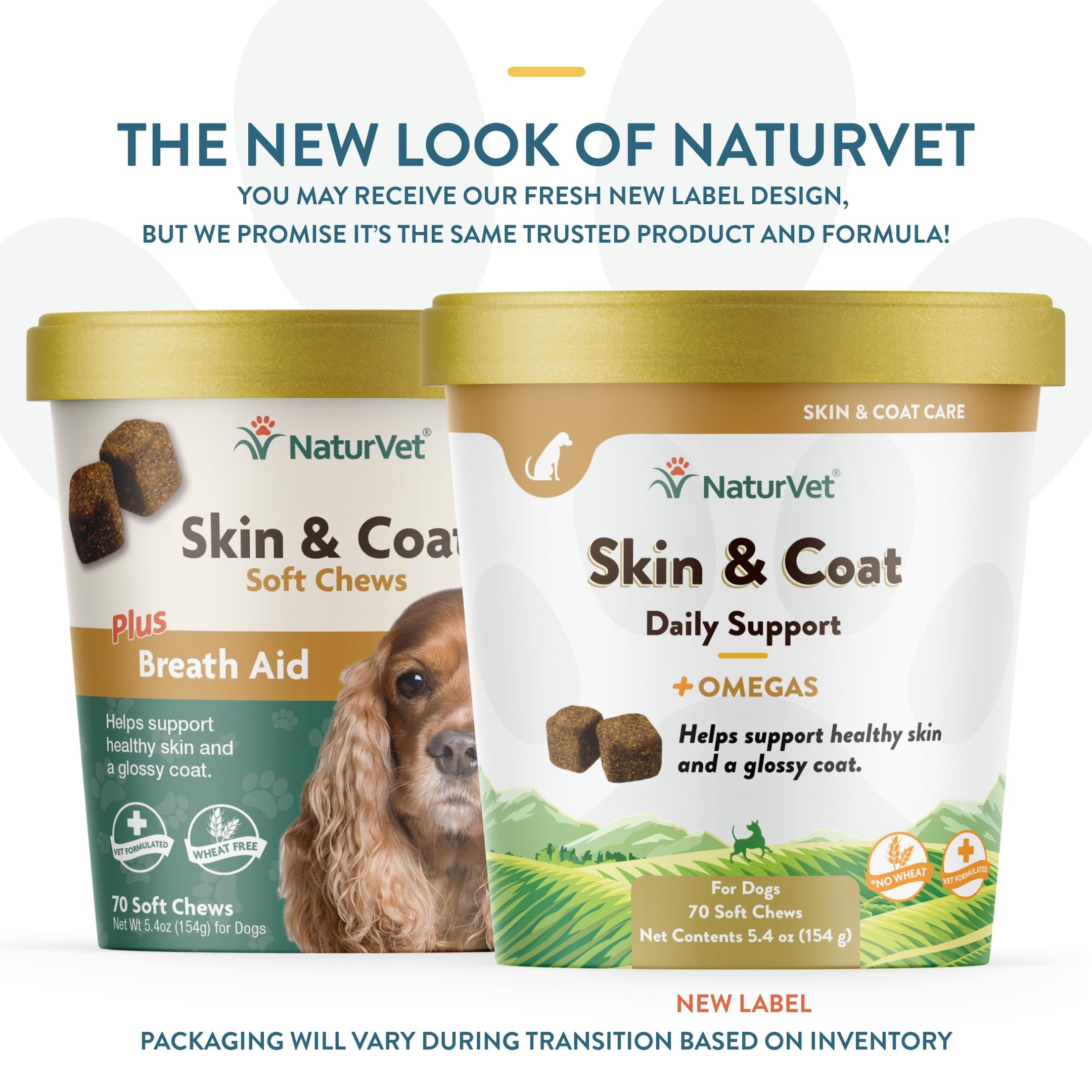 NaturVet Peau et Poil Plus — bouchées à texture douce et agréable.