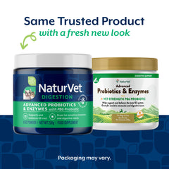 NaturVet poudre mélangée à la nourriture pour faciliter le soutien digestif