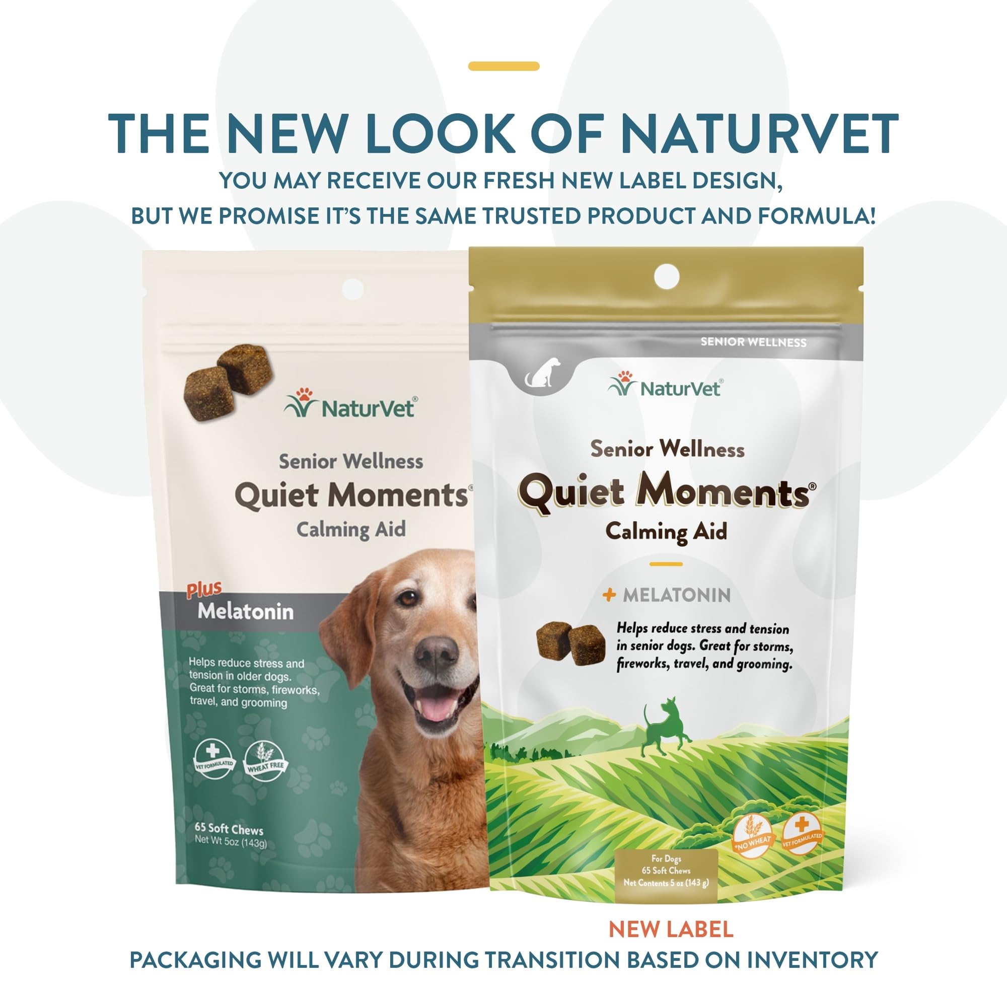 NaturVet friandises douces pour chien, gourmandes et relaxantes.