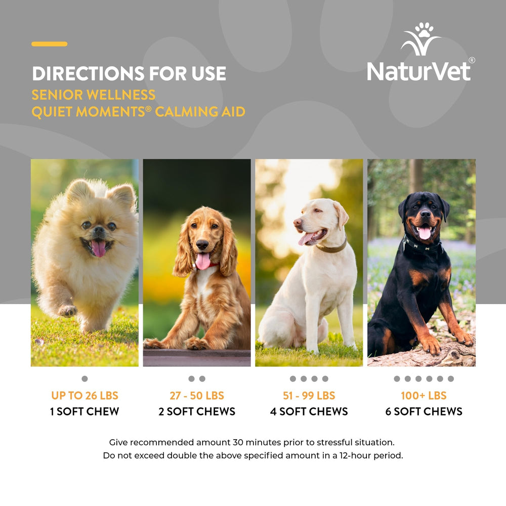 NaturVet recette formulée pour soutenir le calme lors de tempêtes.