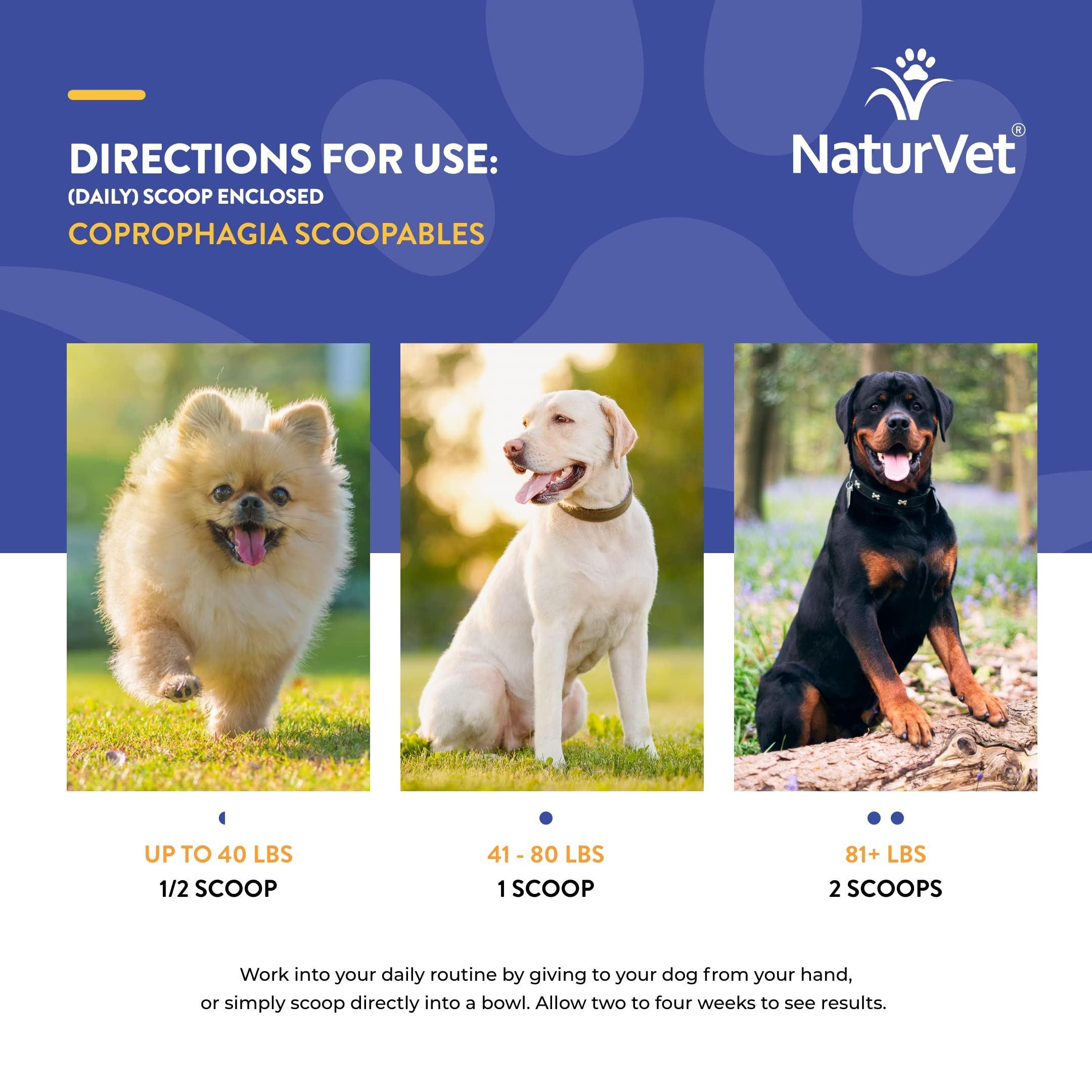 NaturVet Scoopables favorise une expérience gustative agréable après les repas.