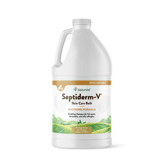 NaturVet Septiderm-V Bain, bouteille 1 gal, apaise les démangeaisons et protège la peau des chiens et chats