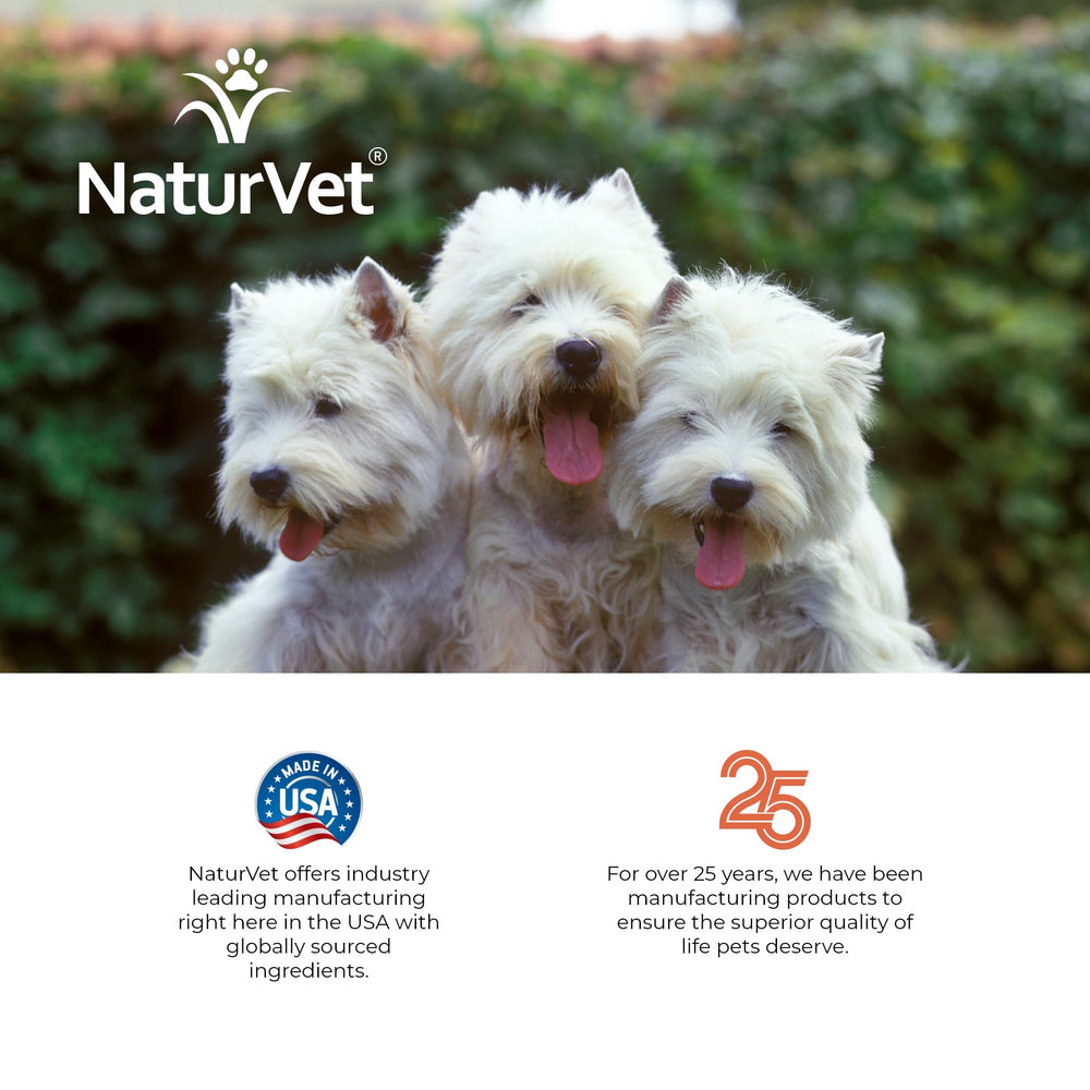 NaturVet Soin Animaux Yeux Propreté - Maintient le regard propre et sain.