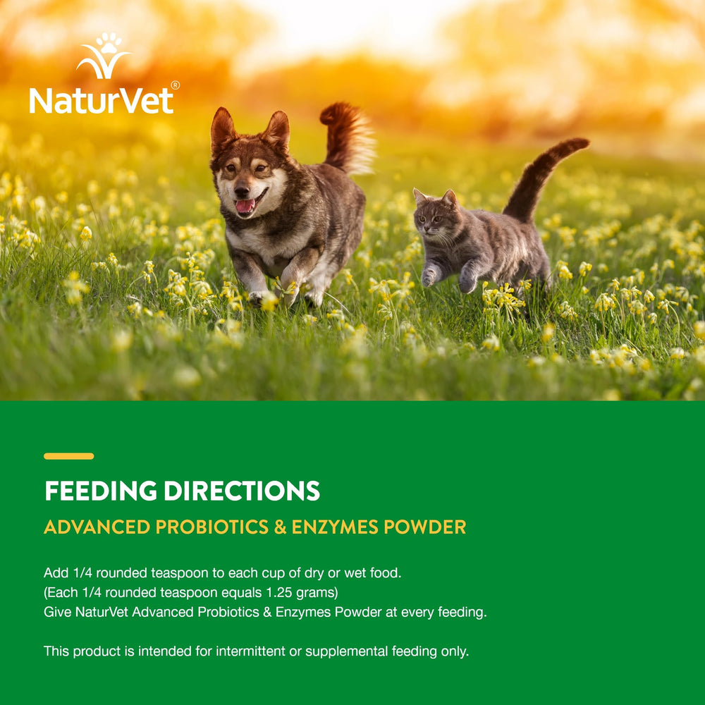 NaturVet soutien digestion en période de stress pour chiens et chats.