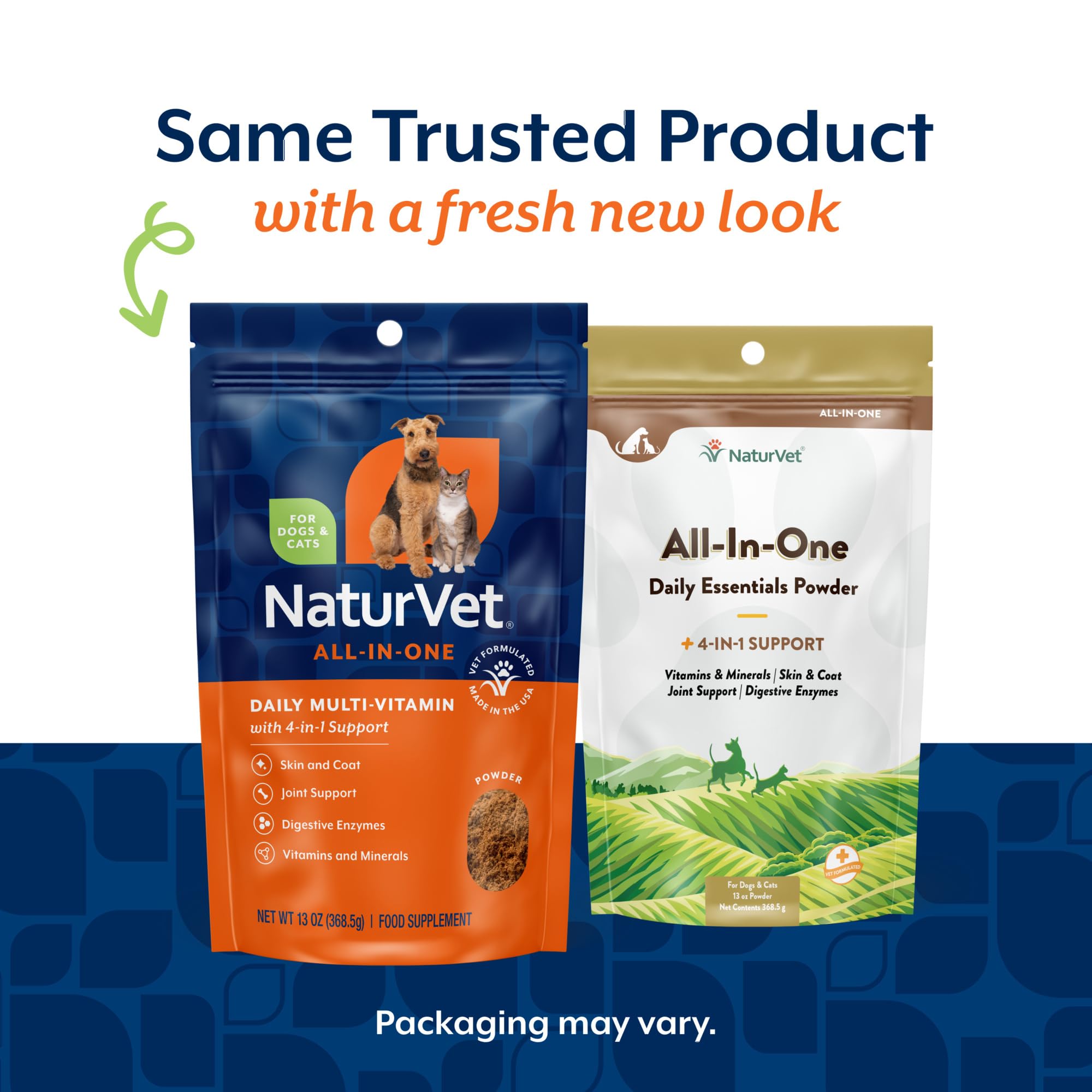 NaturVet tout-en-un poudre chien enzymes et probiotiques digestion