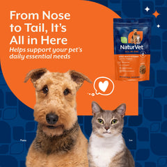 NaturVet tout-en-un poudre chien omega3 omega6 omega9 pelage