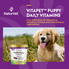 NaturVet VitaPet Chiots – oméga pour pelage sain et brillant