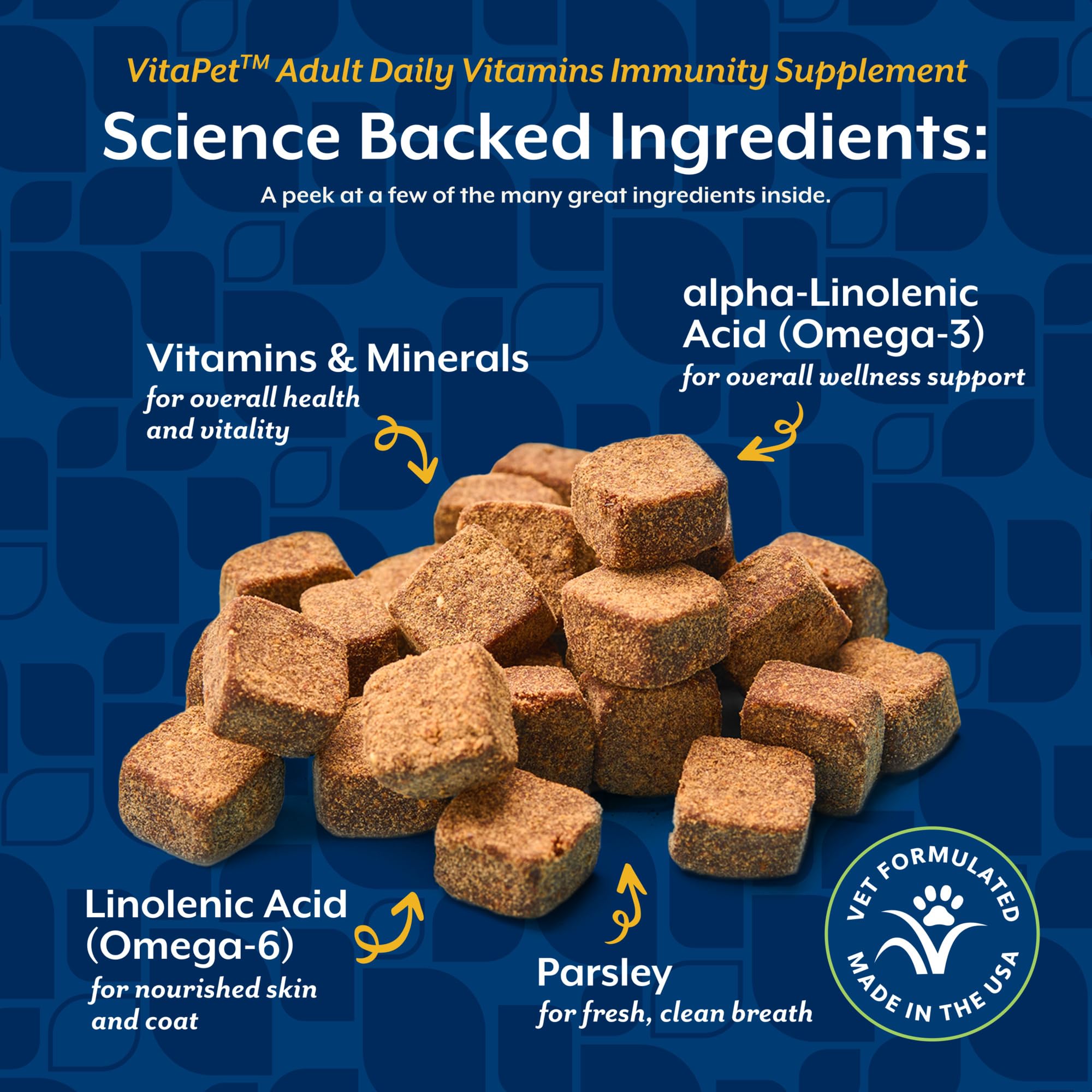 Ingrédients d’origine États‑Unis pour NaturVet VitaPet – formulation complète.