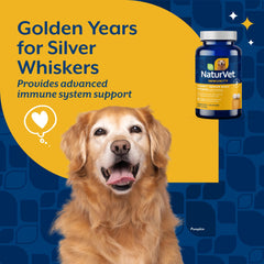 NaturVet VitaPet Senior – tablettes pour articulations, faciles à intégrer dans le repas.