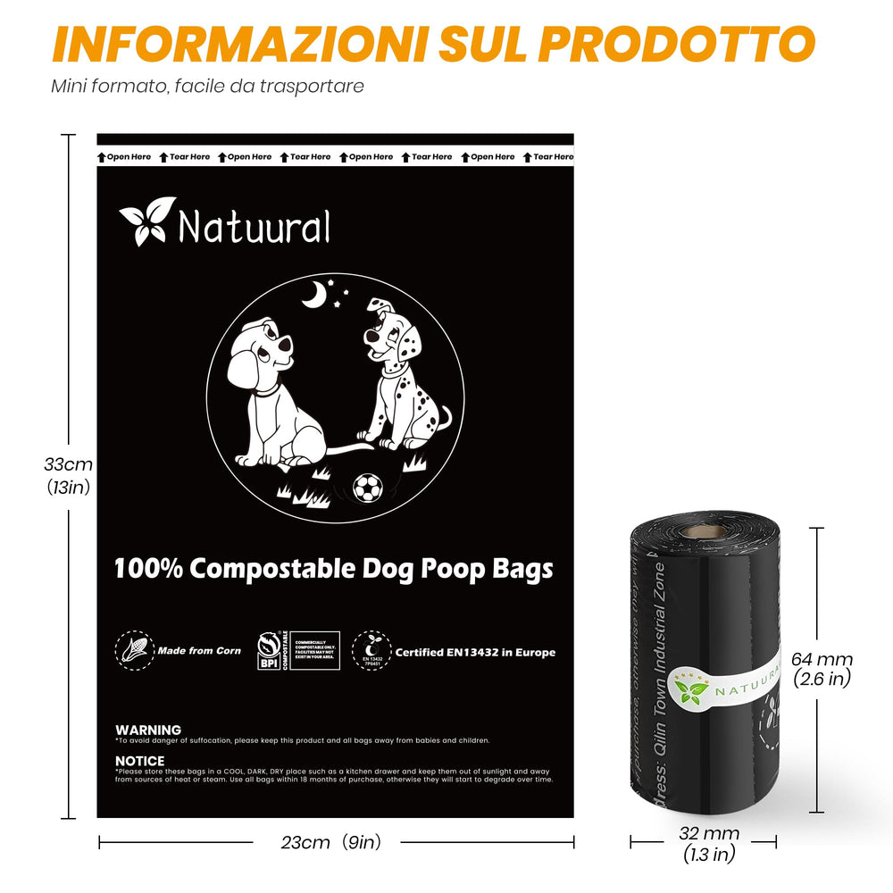 Ouverture facile des sacs crottes Natuural sur 18 rouleaux.