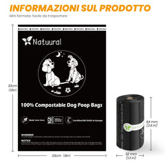 Ouverture facile des sacs crottes Natuural sur 18 rouleaux.