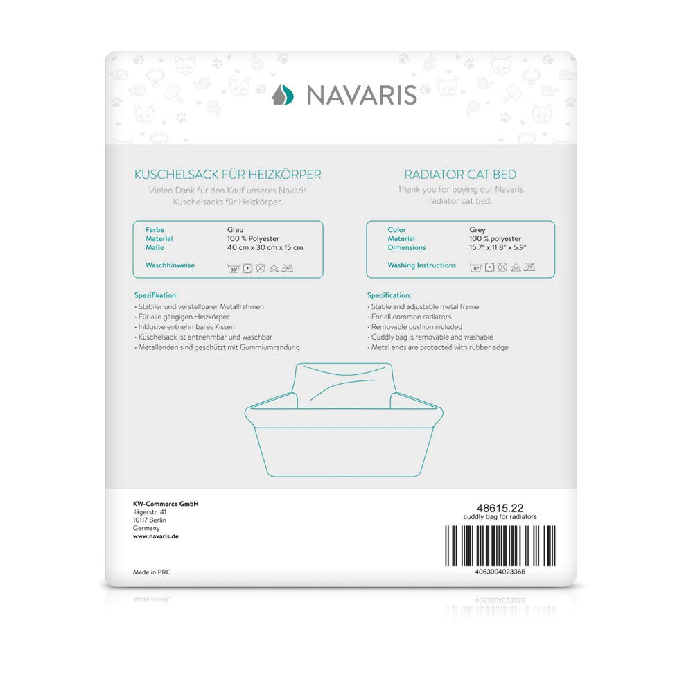Nettoyage Navaris: cadre amovible et lavage en machine à 30°C